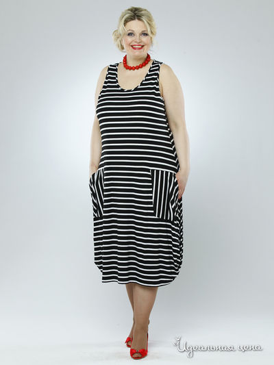 Сарафан Зар-Стиль, цвет цвет черный / белый