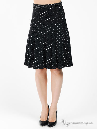 Юбка Betty Barclay, цвет цвет черный / принт белый горошек