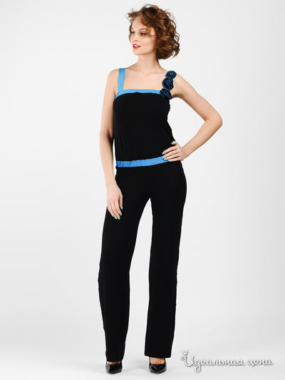 Блуза Mirella Sole, цвет цвет черный / бирюзовый