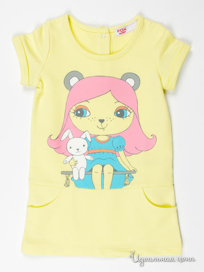 Платье FOX, цвет цвет светло-желтый