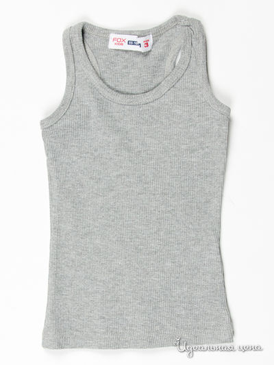 Майка FOX, цвет цвет серый меланж