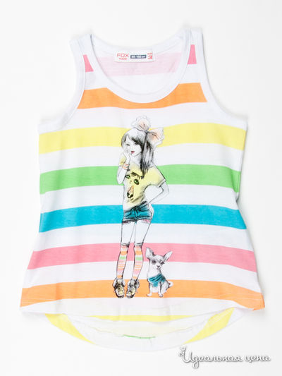 Майка FOX, цвет цвет желтый