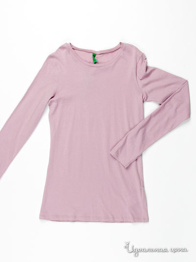 Лонгслив Benetton Bambini, цвет цвет розовый