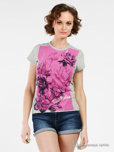 Футболка Ted Baker, цвет цвет серый / молочный