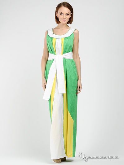 Сарафан Maria Rybalchenko, цвет цвет зеленый / желтый / белый