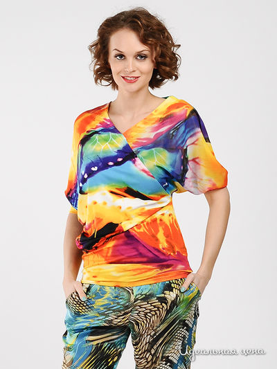 Блуза MadamT, цвет цвет мультиколор