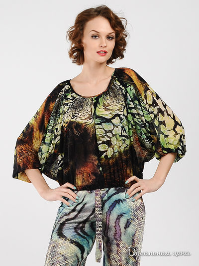 Блуза MadamT, цвет цвет мультиколор