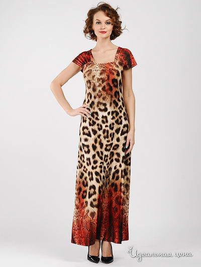 Платье MadamT, цвет цвет красный / леопард