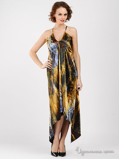 Платье MadamT, цвет цвет золотой /фиолетовый