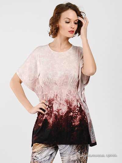 Блуза MadamT, цвет цвет розовый / бордовый