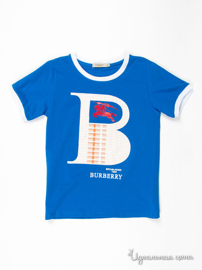 Футболка Burberry, цвет цвет синий
