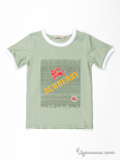 Футболка Burberry, цвет цвет оливковый