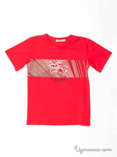 Футболка Burberry, цвет цвет красный