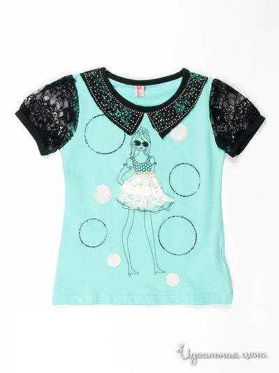 Туника Coco&Wawa, цвет цвет бирюзовый