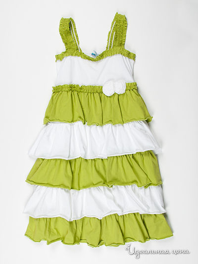 Сарафан VIDay Collection, цвет цвет зеленый / белый