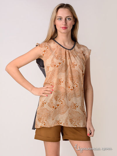 Туника Love&Light, цвет цвет коричневый / серый