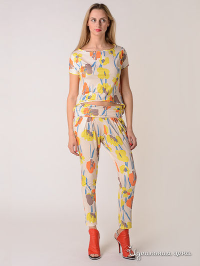 Костюм Love&Light, цвет цвет молочный / принт цветы