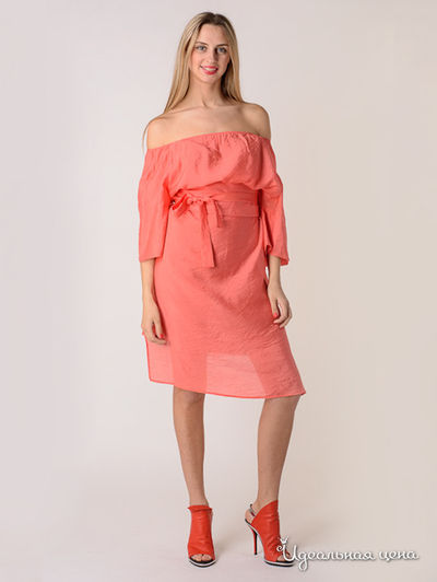 Платье Love&Light, цвет цвет коралловый
