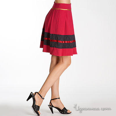 Юбка Axara, цвет цвет красный / черный