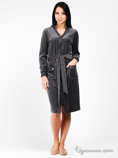Халат Nic Club, цвет цвет серый
