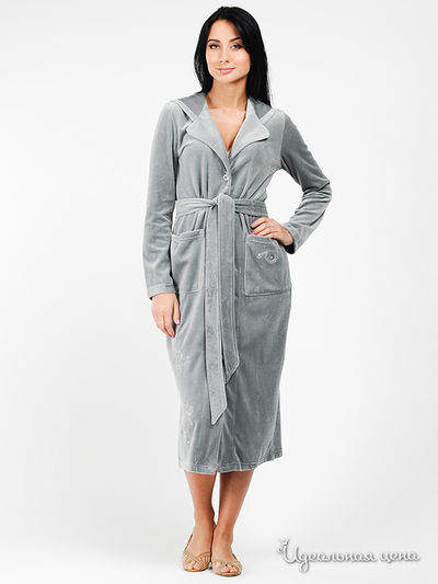 Халат Nic Club, цвет цвет серый