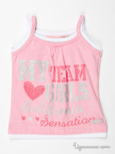 Майка Knot so Bad, цвет цвет розовый / белый