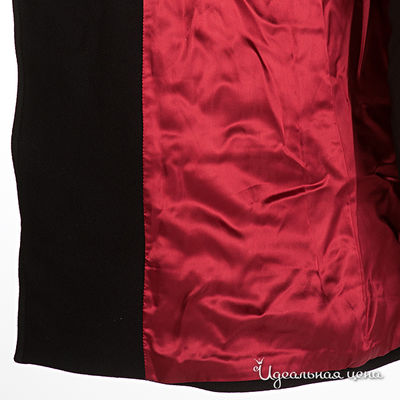 Пальто Axara женское, цвет черный / бордовый