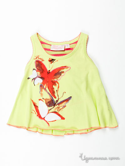 Майка Knot so Bad, цвет цвет салатовый / розовый