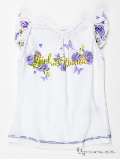 Майка Knot so Bad, цвет цвет белый / лавандовый