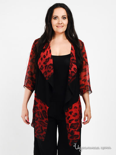 Накидка Anna Garda, цвет цвет бордовый / черный