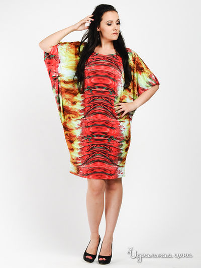 Платье Anna Garda, цвет цвет красный / мультиколор