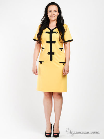 Платье Anna Garda, цвет цвет желтый