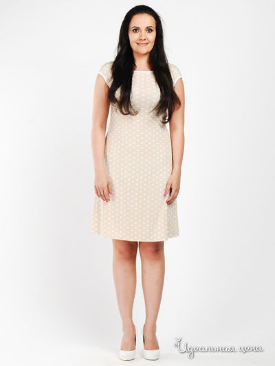 Платье Anna Garda, цвет цвет песочный