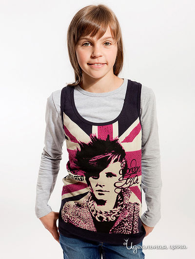 Лонгслив Million X, цвет цвет серый / синий