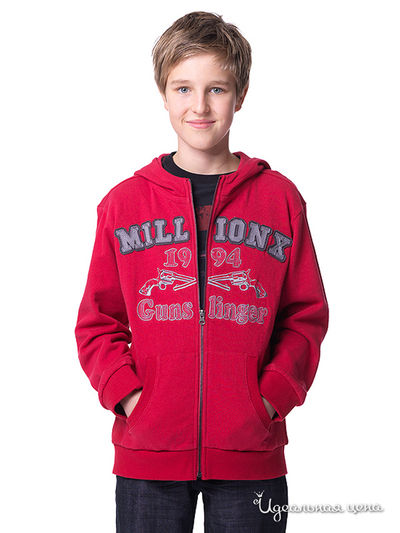 Толстовка Million X, цвет цвет темно-красный