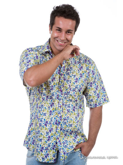 Рубашка Jess France, цвет цвет белый / фиолетовый / желтый