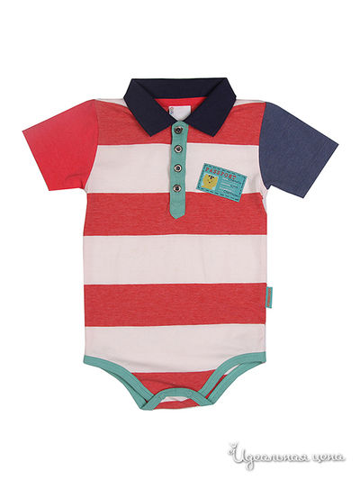 Боди Coccodrillo, цвет цвет красный / белый