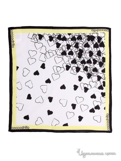 Платок Coccodrillo, цвет цвет белый / черный