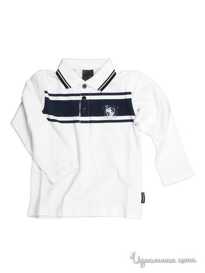 Поло Coccodrillo, цвет цвет белый / синий