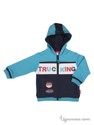 Толстовка Coccodrillo, цвет цвет бирюзовый / синий