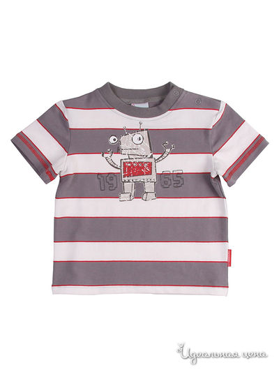 Футболка Coccodrillo, цвет цвет серый / белый