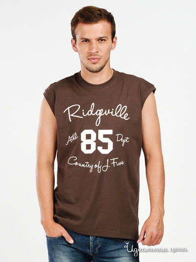 Майка JUST FIVE, цвет цвет кофейный