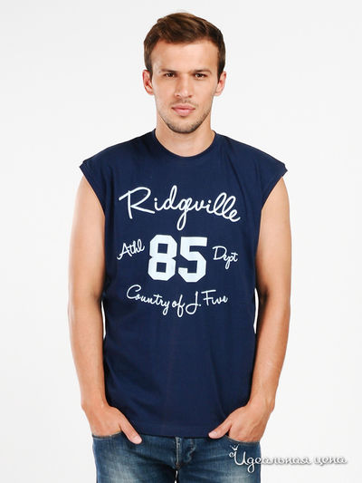 Майка JUST FIVE, цвет цвет синий