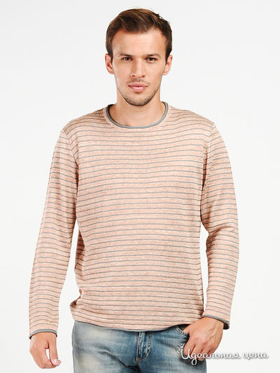 Джемпер Total Look, цвет цвет коричневый / серая полоска