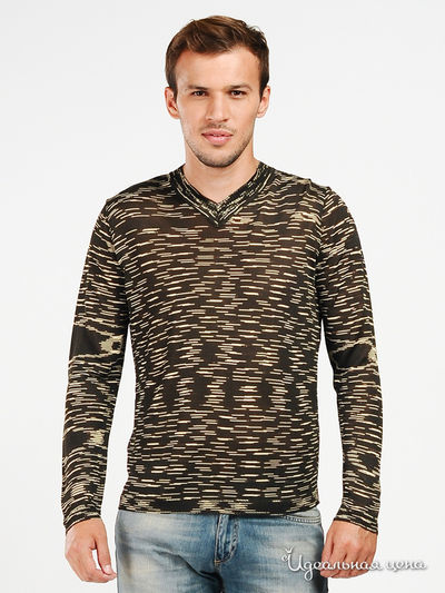 Джемпер Total Look, цвет цвет темно-серый / желтые полосы