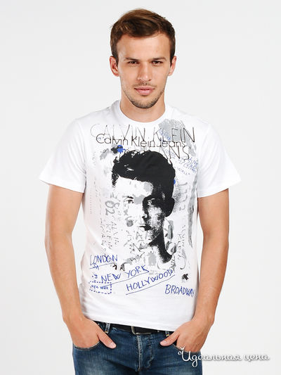 Футболка Calvin Klein Jeans, цвет цвет белый