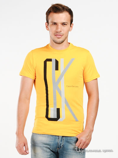 Футболка Calvin Klein Jeans, цвет цвет желтый