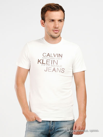 Футболка Calvin Klein Jeans, цвет цвет молочный