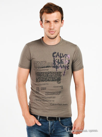 Футболка Calvin Klein Jeans, цвет цвет хаки