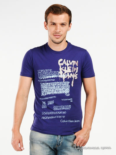 Футболка Calvin Klein Jeans, цвет цвет ярко-фиолетовый